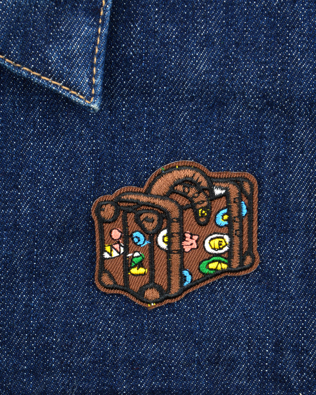 Écusson marron pour valise | Accessoire de voyage