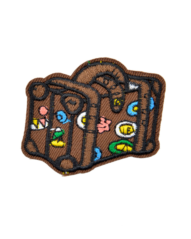 Écusson marron pour valise | Accessoire de voyage
