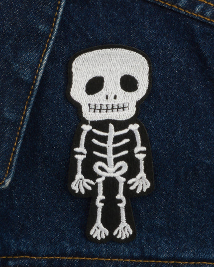 Écusson squelette - Accessoire de déguisement d'Halloween amusant