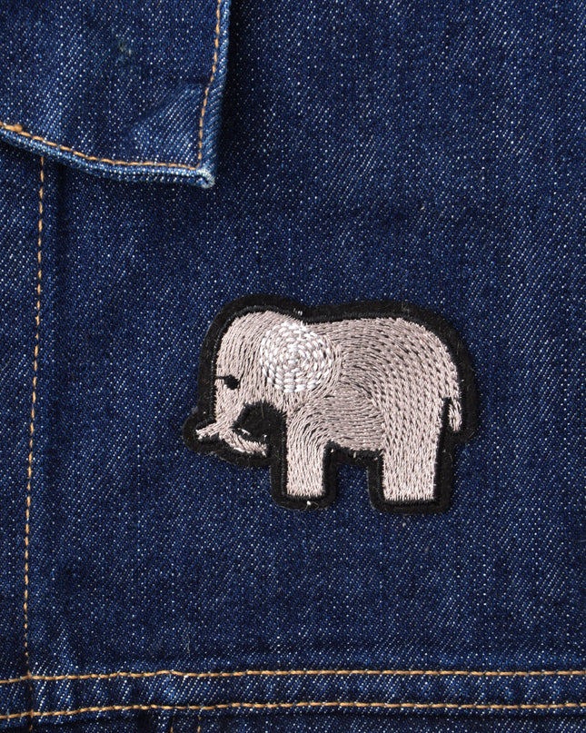 Écusson éléphant - Broderie animal élégante