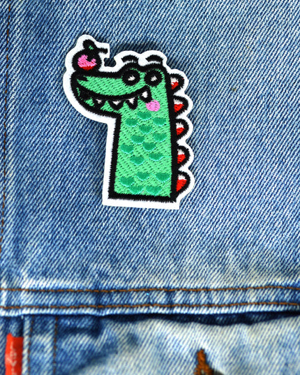 Patch - Crocodile avec pomme