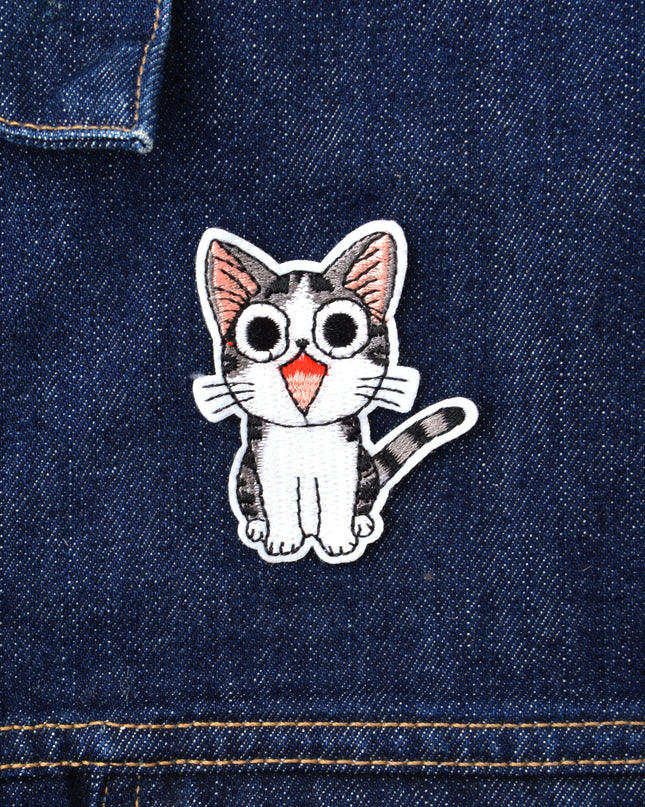 Écusson Chat Miauleur - Design amusant et ludique
