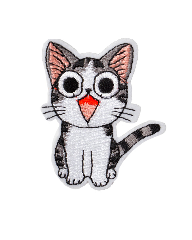 Écusson Chat Miauleur - Design amusant et ludique