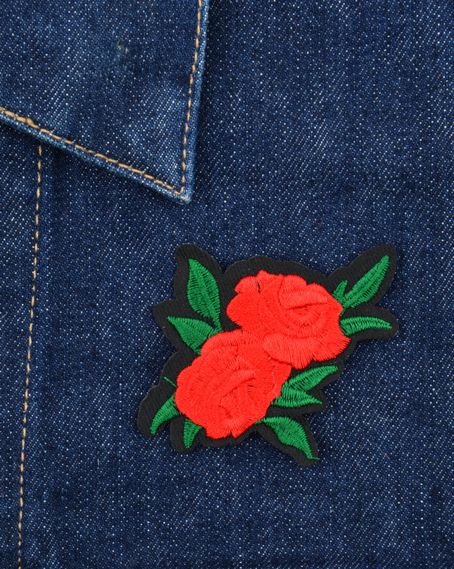 Patch - Rose rouge double