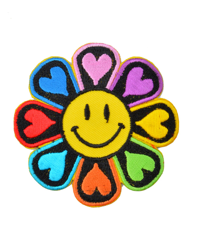 Patch - Fleur arc-en-ciel