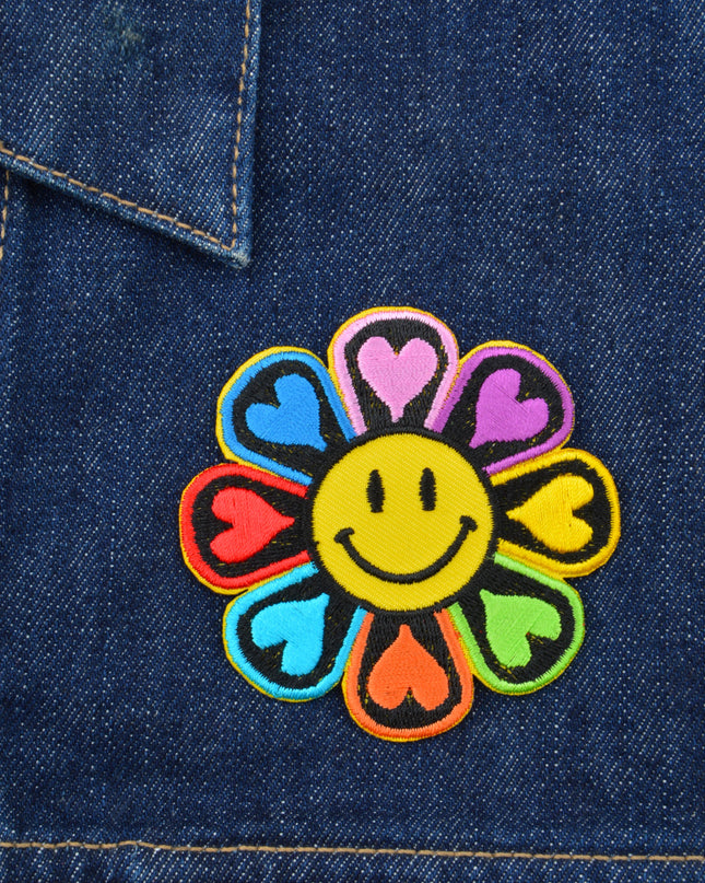 Patch - Fleur arc-en-ciel