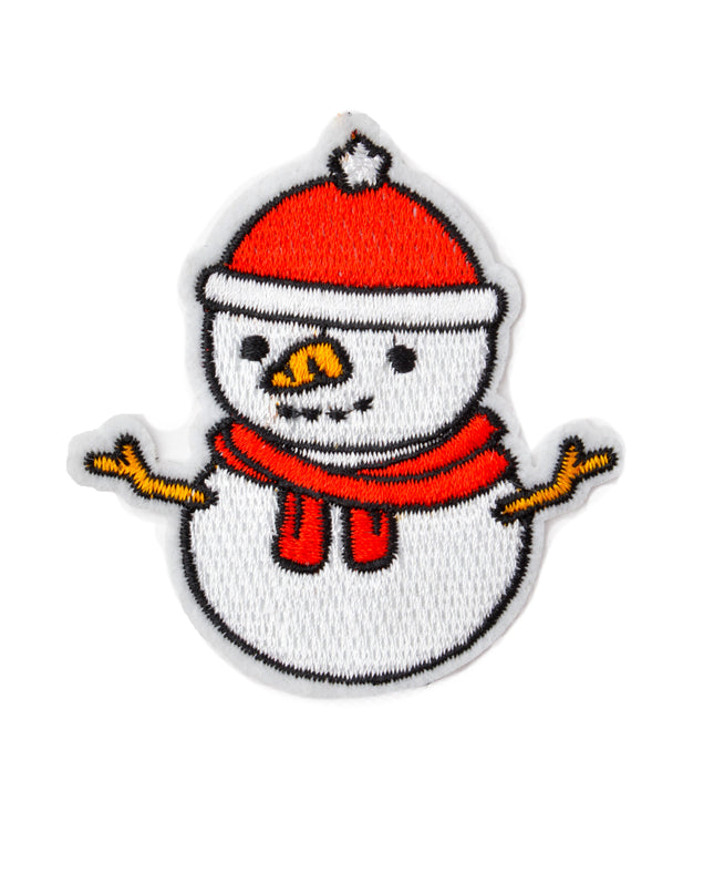 Écusson bonhomme de neige avec chapeau - Accessoire pour pull de Noël