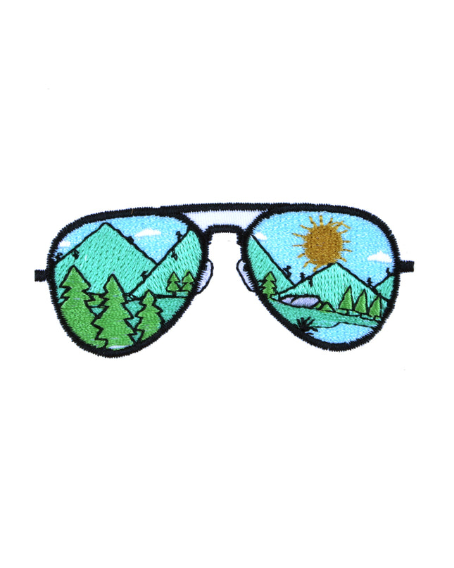 Écusson thermocollant - Lunettes de paysage