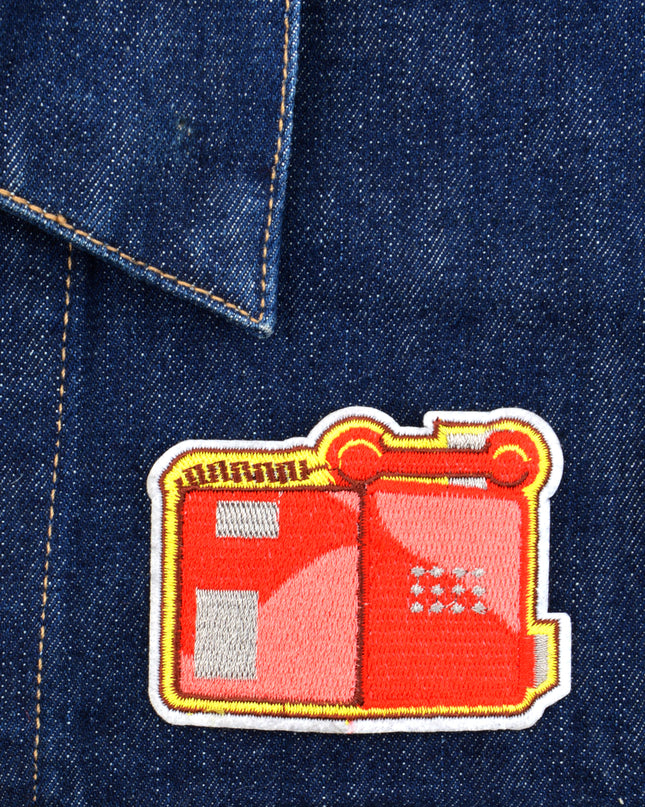 Patch rouge pour téléphone - Accessoire nostalgique