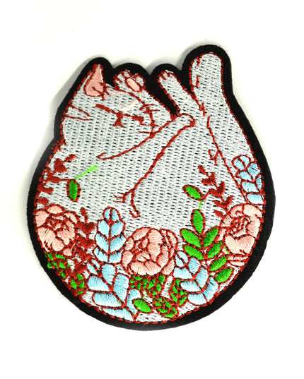 Patch - Chat fleuri