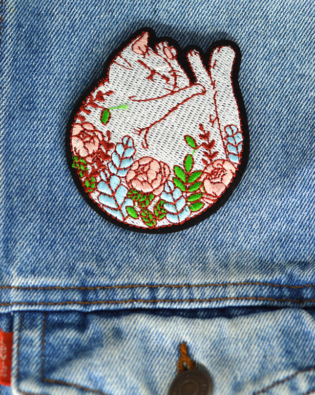 Patch - Chat fleuri