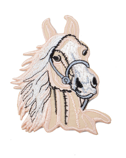 Écusson Cheval Blanc - Accessoire brodé élégant