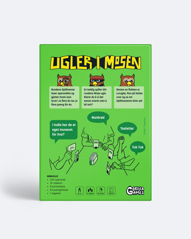 Jeu de société Les Hiboux dans les Marais - Cadeau de Pâques