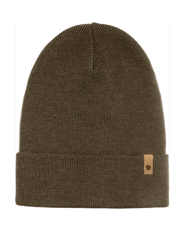 Bonnet Fjällräven Classic Knit - Vert olive foncé