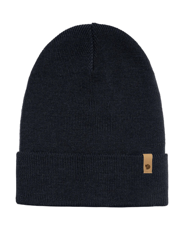 Bonnet Fjällräven Classic Knit - Bleu marine foncé