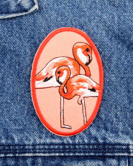 Écusson thermocollant - Flamants roses