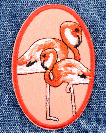 Écusson thermocollant - Flamants roses