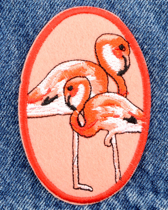Écusson thermocollant - Flamants roses