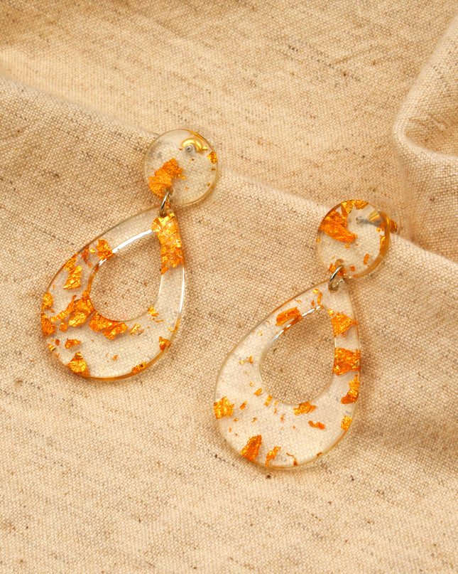 Boucles d'oreilles transparentes - Pendantes