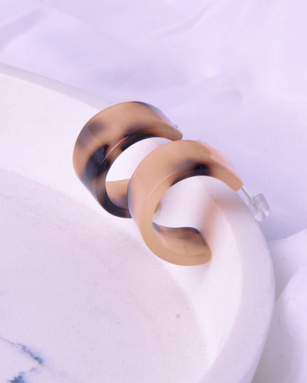 Boucles d'oreilles - Ambre | Couleur Latte