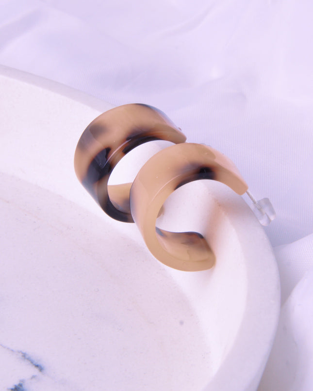 Boucles d'oreilles - Ambre | Couleur Latte