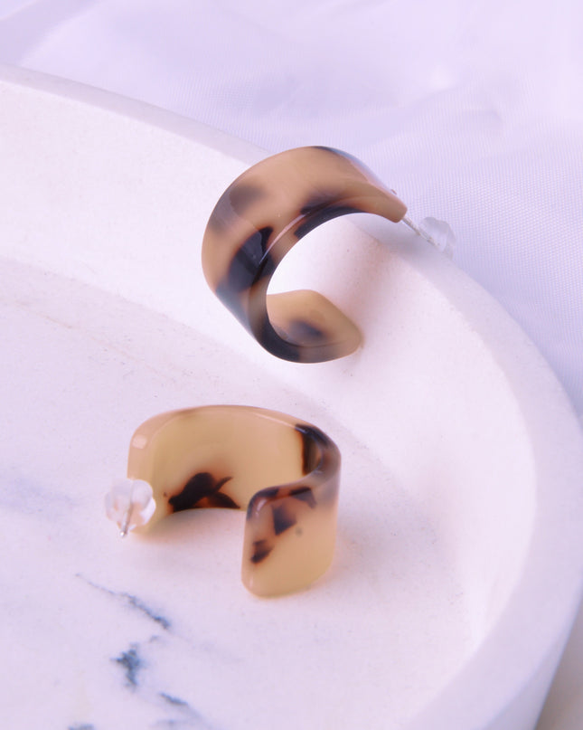 Boucles d'oreilles - Ambre | Couleur Latte