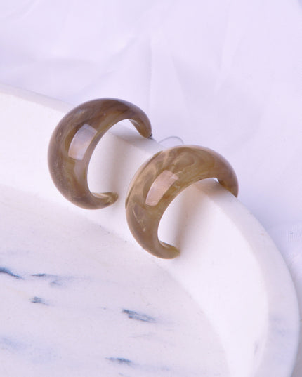 Boucles d'oreilles - Ambre | Couleur moka