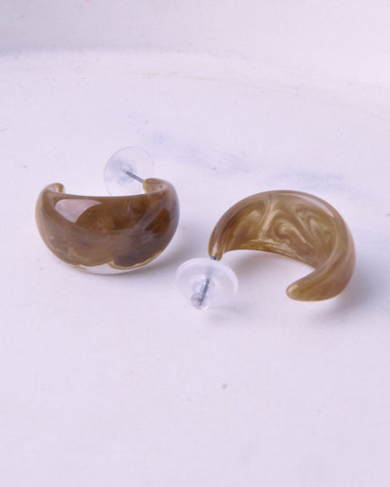 Boucles d'oreilles - Ambre | Couleur moka