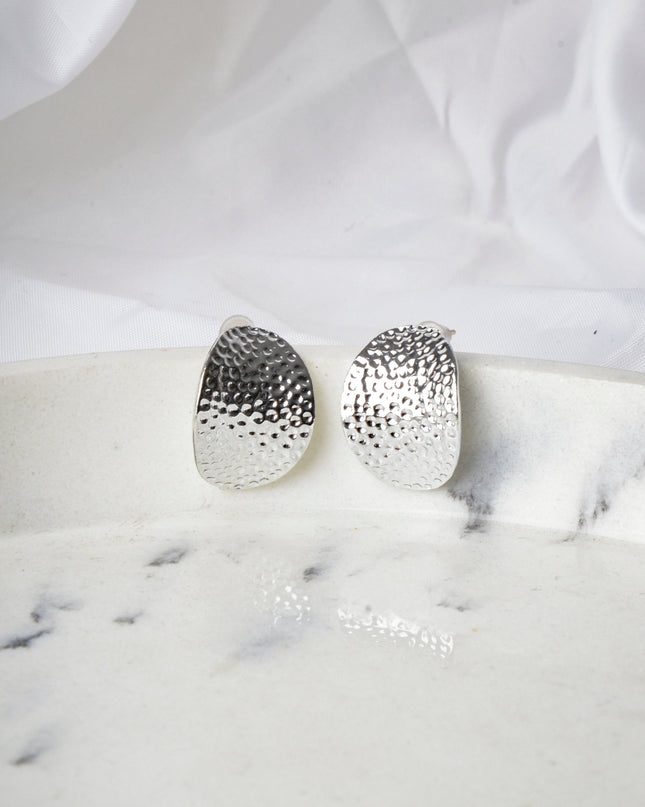 Boucles d'oreilles feuille - Argent