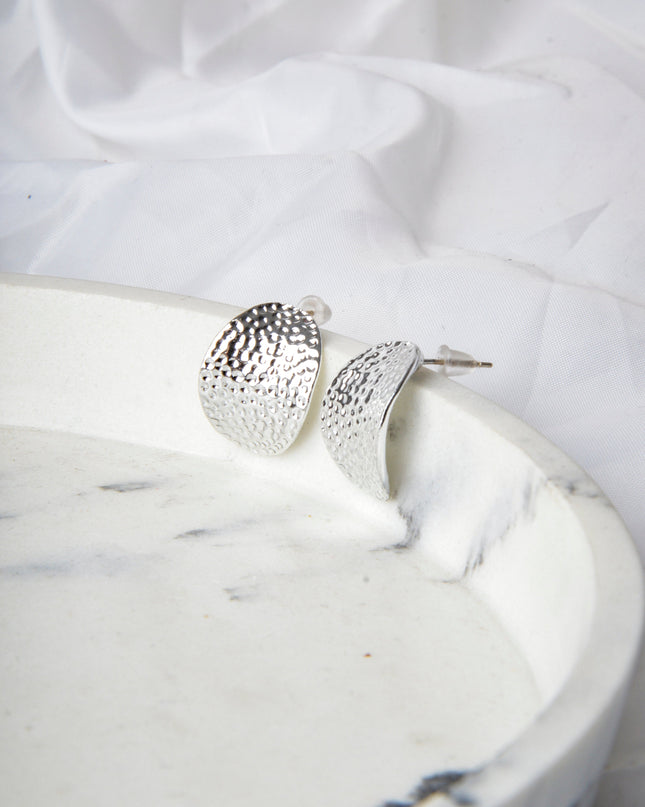 Boucles d'oreilles feuille - Argent