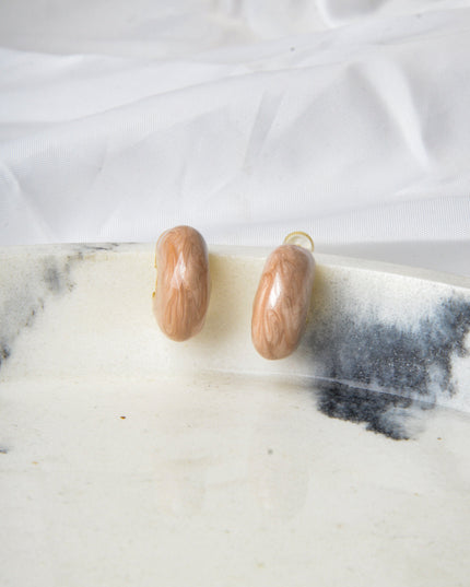Boucles d'oreilles - Coquillage | Couleur beige