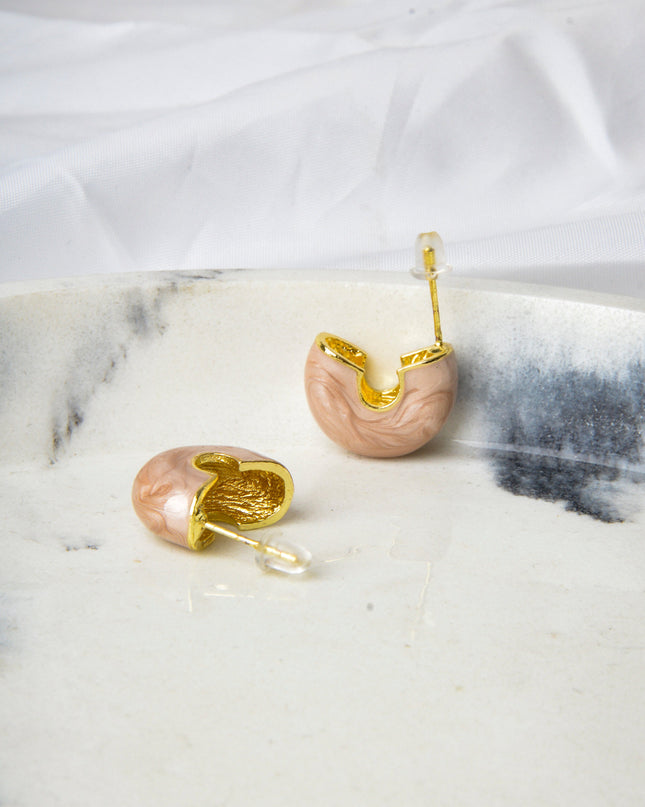 Boucles d'oreilles - Coquillage | Couleur beige