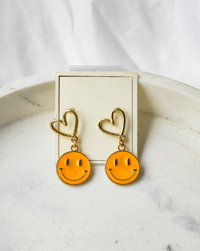 Boucles d'oreilles smiley