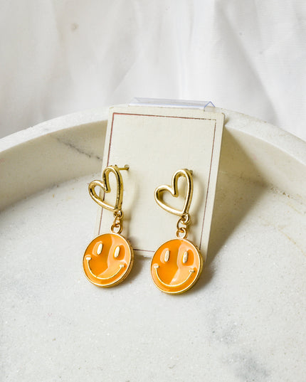 Boucles d'oreilles smiley
