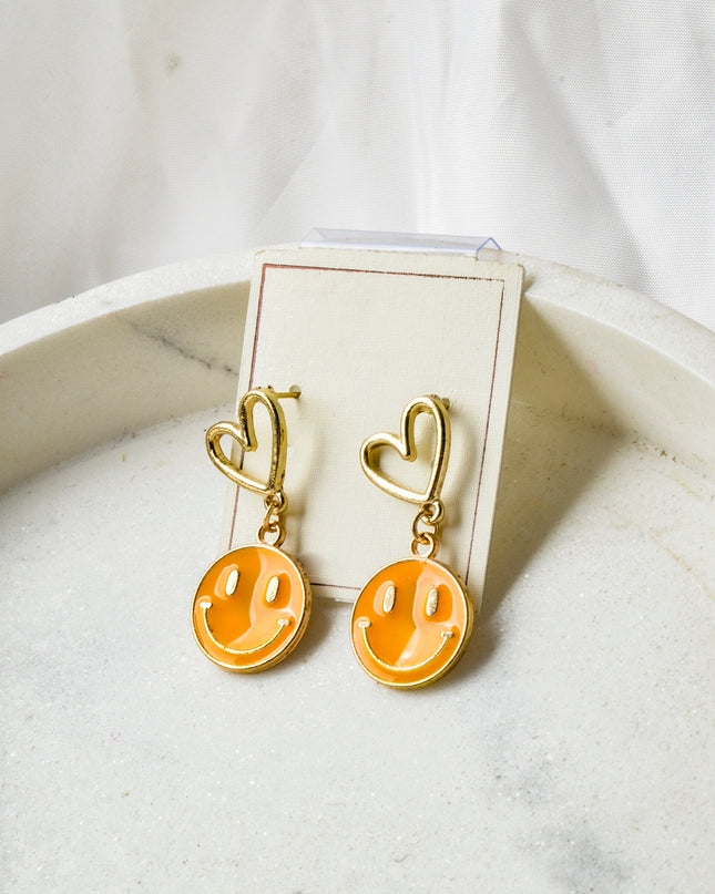 Boucles d'oreilles smiley