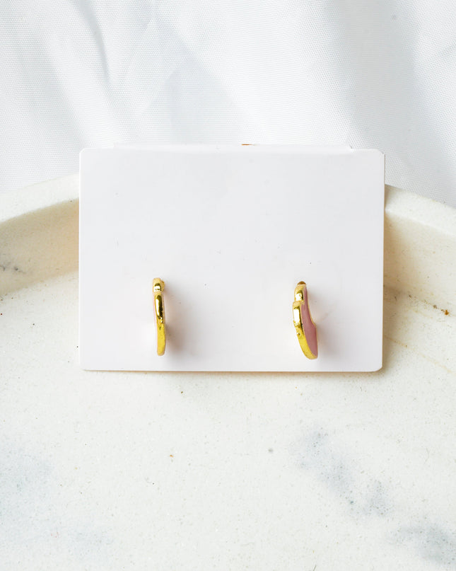 Boucles d'oreilles en forme de cœur - Roses