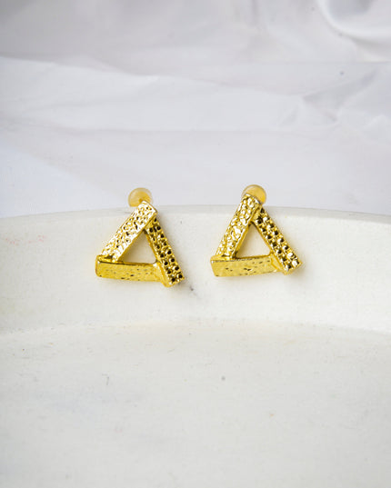 Boucles d'oreilles - Triangle en or