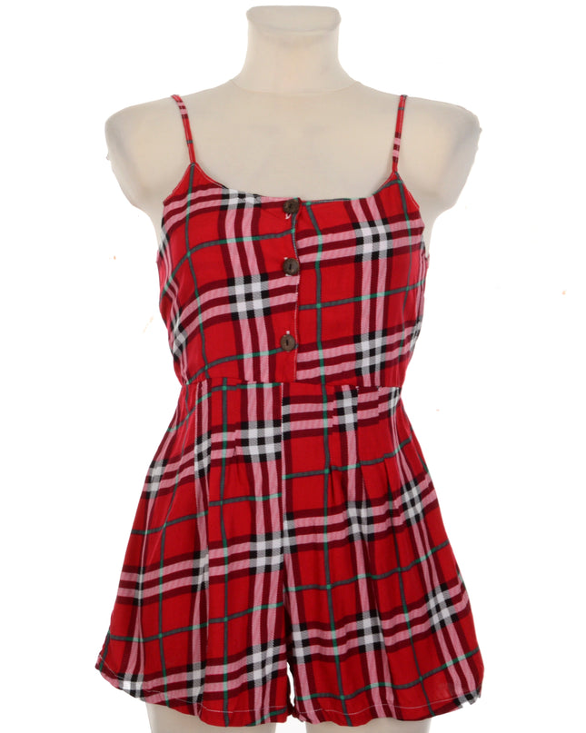 Combinaison à boutons - à carreaux I