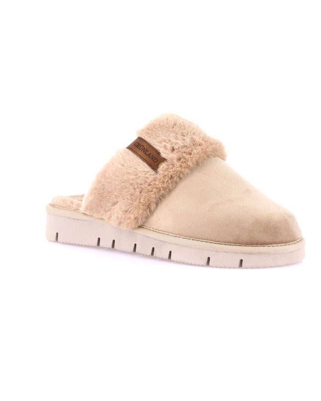 Pantoufles pour femmes Grünland LOXI - Beige | Chaussures festives et confortables