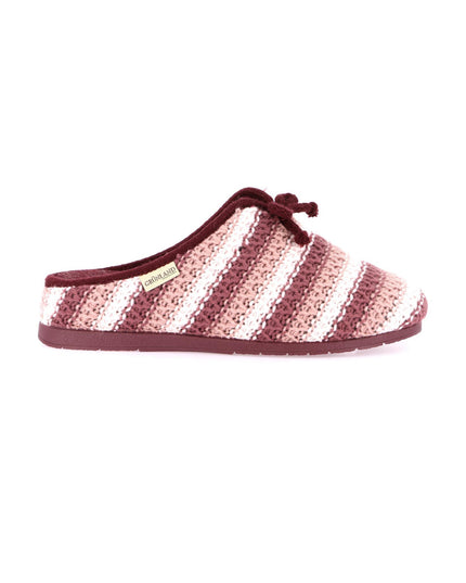Pantoufles femme Grünland ADRA - Bordeaux Multicolore | Confortables et élégantes pour les vacances