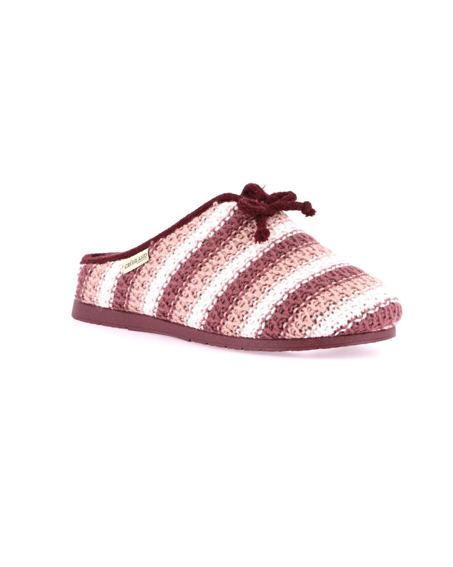 Pantoufles femme Grünland ADRA - Bordeaux Multicolore | Confortables et élégantes pour les vacances