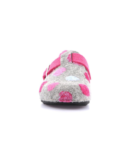 Pantoufles pour femmes Grünland PILA - Gris fuchsia | Chaussures tendance pour les fêtes