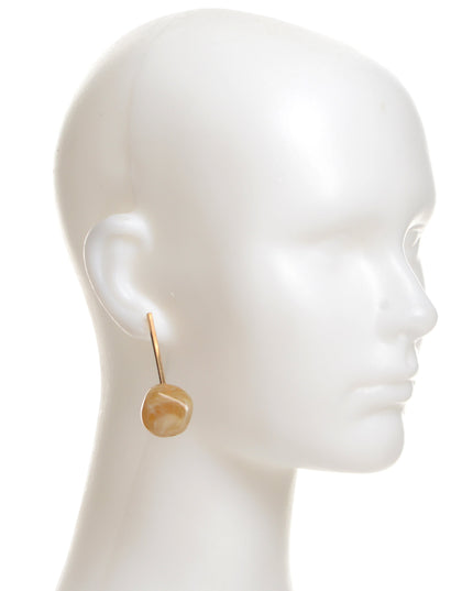 Boucles d'oreilles en résine marron pour Noël