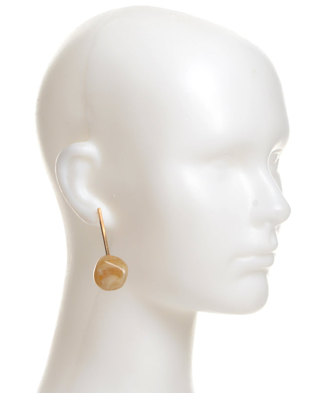 Boucles d'oreilles en résine marron pour Noël