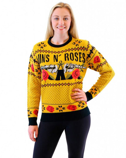 Pull de Noël moche Guns N' Roses