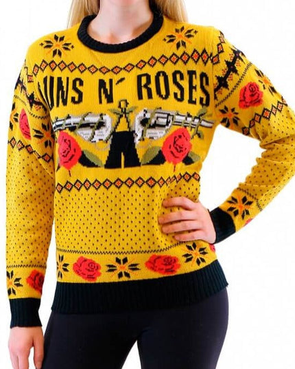 Pull de Noël moche Guns N' Roses