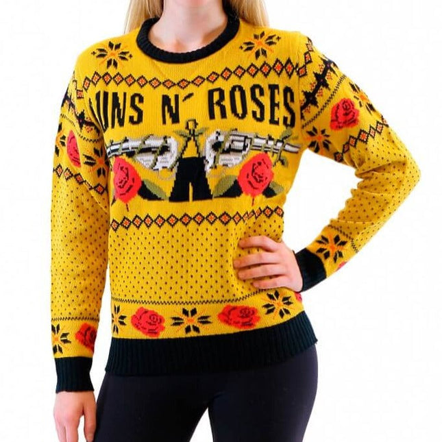 Pull de Noël moche Guns N' Roses