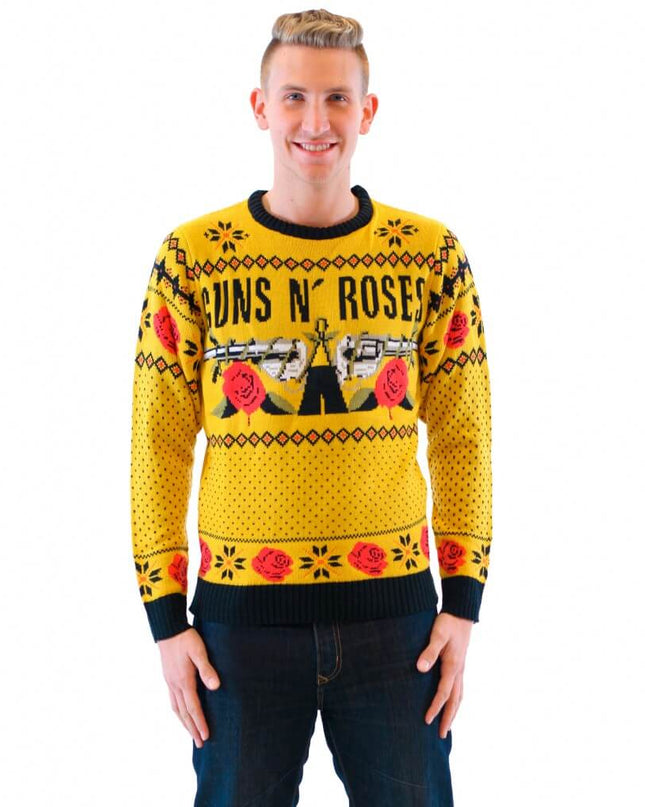 Pull de Noël moche Guns N' Roses