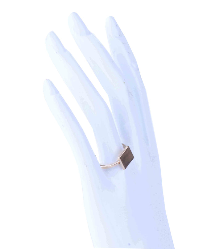 Bague carrée en filigrane