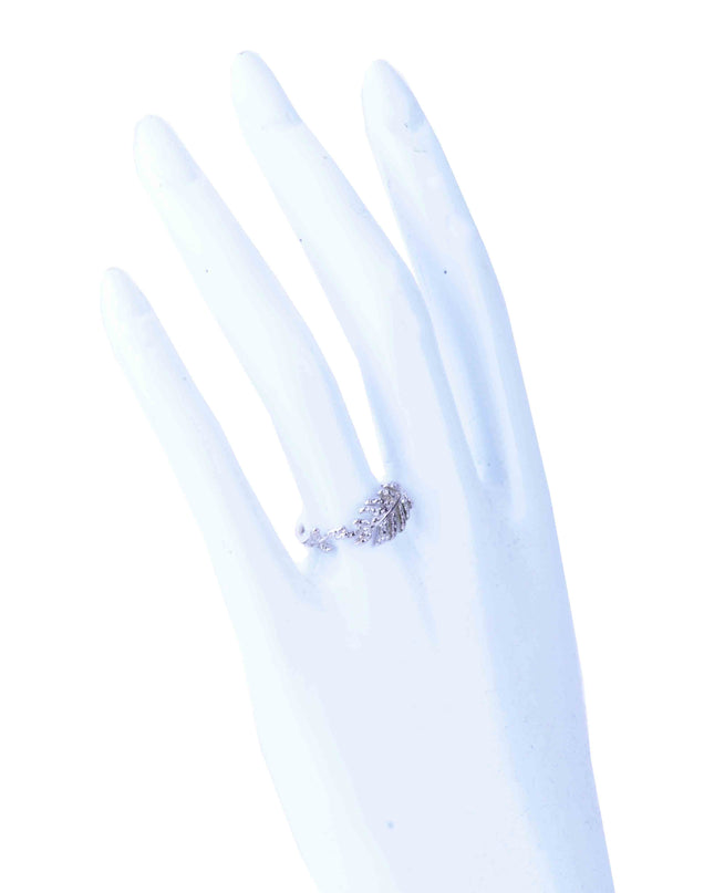 Bague en filigrane de feuilles